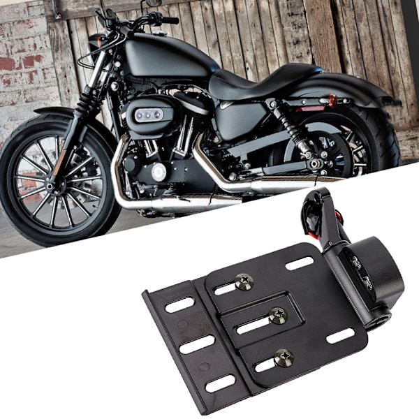 Motorcykel SiDe Mount Registreringsskylt Ram Fäste Passar för 883 2004-2016 Modeller