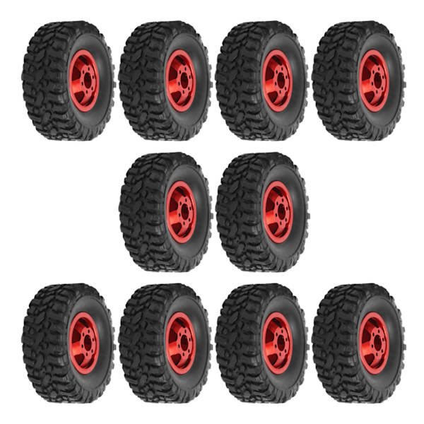 6WD gummihjul aluminiumslegering hjulnav til WPL B24 B36 1/16 RC bil opgradering del rød