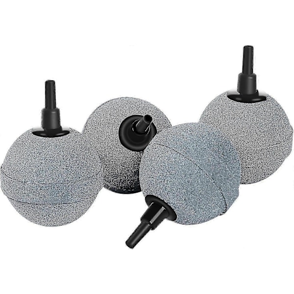 2 tommers luftstein for dam, akvarium luftstein, langvarig lufter oksygendiffuser luftstein 4-pakning