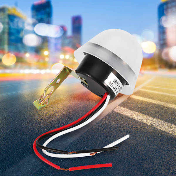 Automatisk Auto On Off Fotocelle Gadelyskontakt DC AC 10A Sensorkontakt (12V)