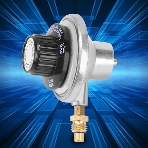 Zink-legering 1\"‑20UNF Propangas Lavtryk Justerbar Regulator Kontrolventil BBQ Grill