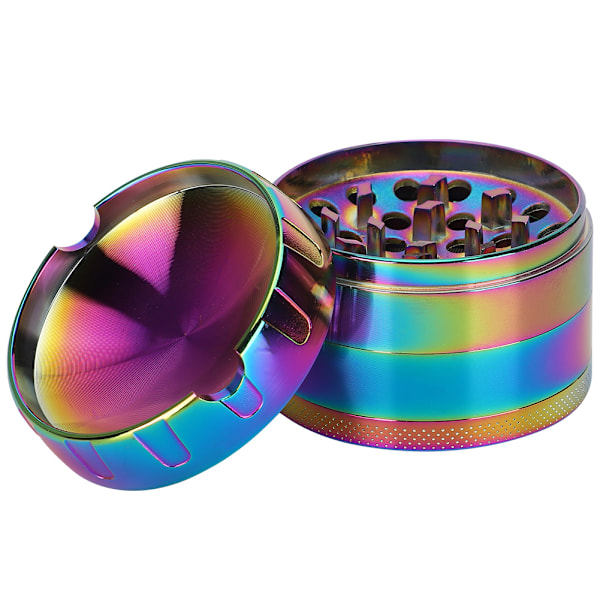 Røgkværn konkavt låg 4-lags zinklegering farverig knuser slibeværktøj 60mm