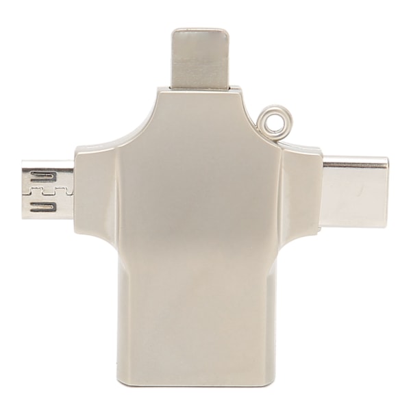 OTG-sovitin 3-in-1 Type C Micro Ligthning - USB-liitäntään, enintään 10 Gbps, sinkkiseos, USB OTG -sovitin tiedonsiirtoon ja lataukseen