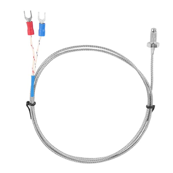 M6 Skruv Fin Gänga Typ K Termoelement Temperatursensor Kabel 0-400℃ (3 m)