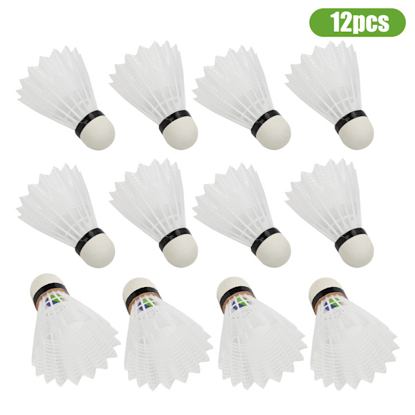 12 STK Advanced Nylon Feather Sports Badminton Composite Cork Ballhead Training ShuttlecockBadminton