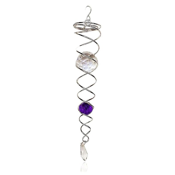 Lilla Spiralhale Vindspinner Stabilisator, Dekorativ Spiral, Spiral Vindspinner, Hagedekorasjon-B8