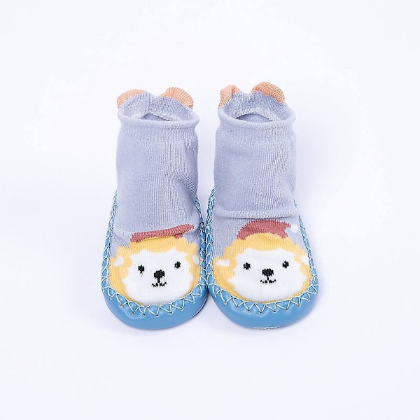 Organiska Bomulls Baby Booties Unisex Justerbara Toffelstrumpor 5 Par