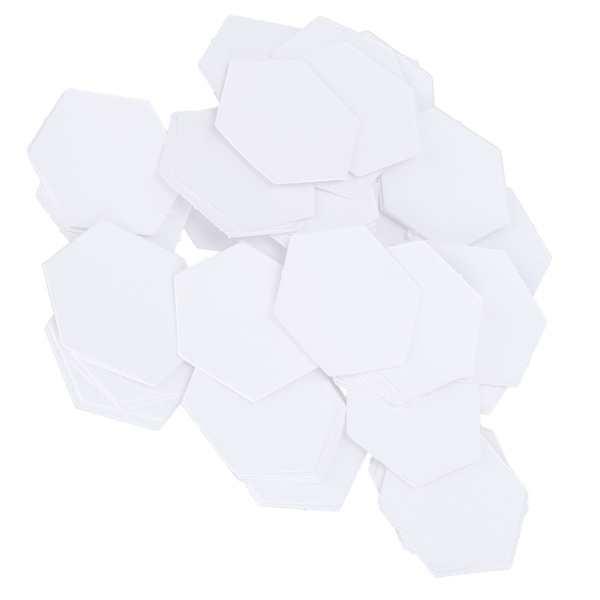 100 stk PatchWork-mal Hex Papirmodellbrett Quilting Syhåndverk DIY Sømbåndsverktøy (22mm Hex)