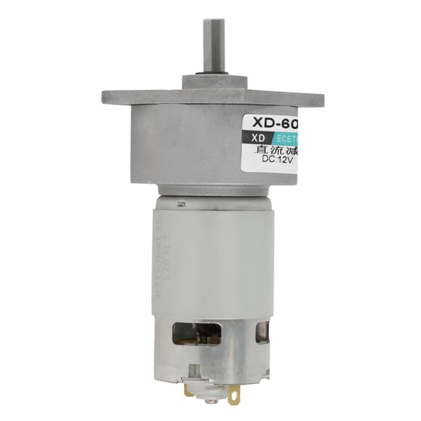 35W Micro DC metalgearmotor hastighedsjusterbar CW/CCW (12V 5rpm)
