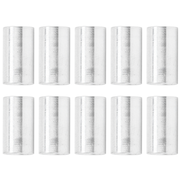 10 stk. runde afstandspille i aluminiumlegering med hun-gevind, søjleforbindelsesafstandsstykke M4x0,7mm, længde 10mm