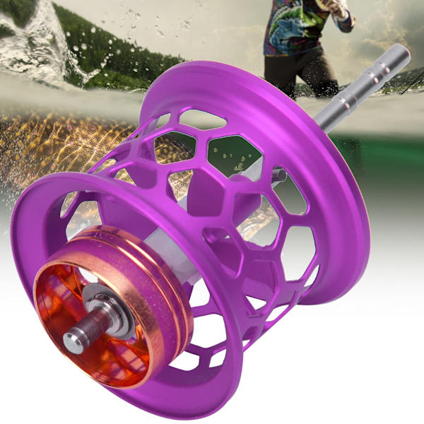 Aluminiumlegering Modificeret Wire Cup DIY Fiske Lure Baitcast Reel Fiskehjul Tilbehør Lilla
