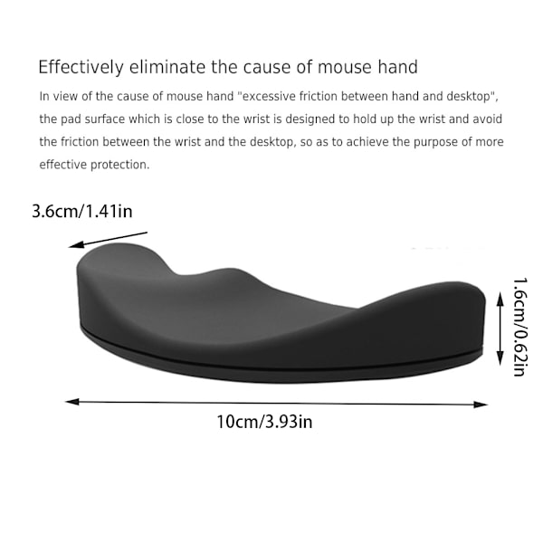 Silikon handledsstöd musmatta Ergonomisk handledsdyna för stationär dator
