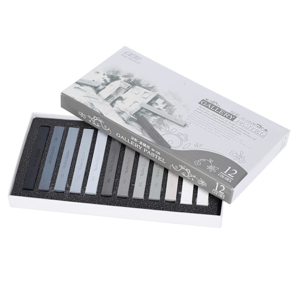 12 stk. farvede kridt sæt bløde skitser dedikeret assorterede farver maleri pastel stick
