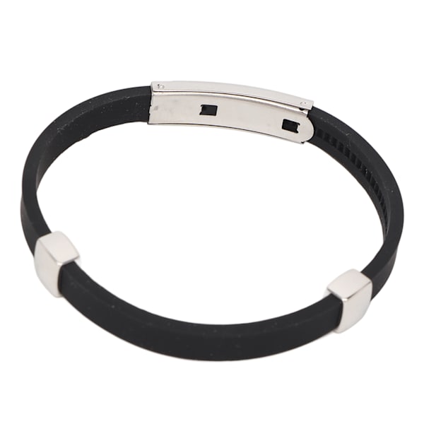 Silikone Armbånd Statisk Forebyggelse Håndledsstropper Band Eliminer Body Statisk Armbånd Stål og Sort