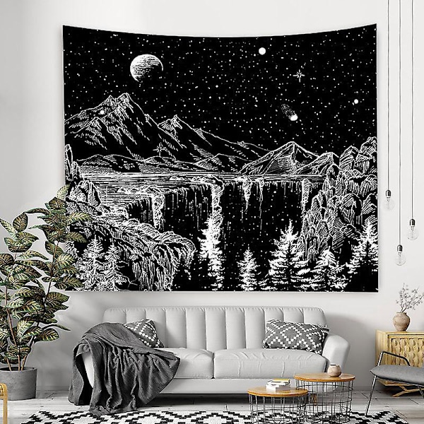 Stjernehimmel Vægtapet Vægtæppe Tapet Dekoration til Hjem Stue Soveværelse Kollegieværelse, 200x150cm