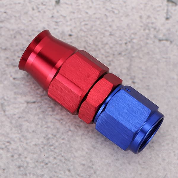 AN6 Slangeendebeslag Svingbar Kjøleolje Drivstoffadapter for Teflon 0°