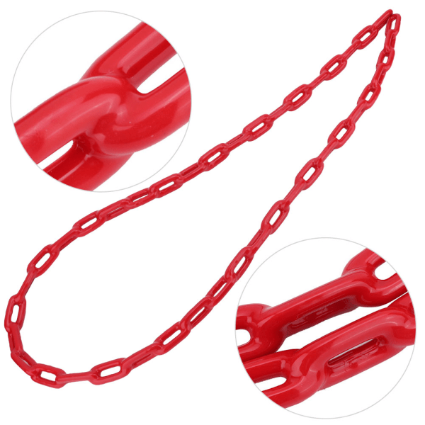 1,5 m Lasten ulkokäyttöön muovipäällystetty rautainen leikkikenttä keinuketjun lelutarvike (punainen)