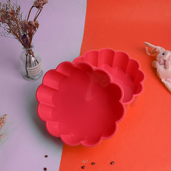 2 kpl pyöreä silikoninen quiche-vuoka kakkuvuoat tarttumaton leivontavuoka