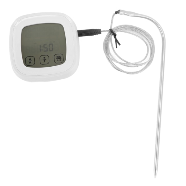 Digital kötttermometer med 2 sonder pekskärm digital display matlagning grilltermometer med magnet adsorption