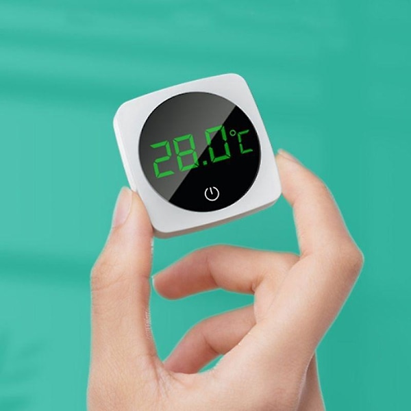 Digital LED Akvarietermometer med Baggrundsbelyst Touchscreen Nøjagtig Energibesparende Sensor Stick-on Design til Fiskekummer