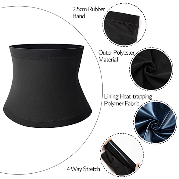 Waist Trainer Bælte til Kvinder Mænd Slankende Body Shaper Bælte Mavekontrol Shapewear