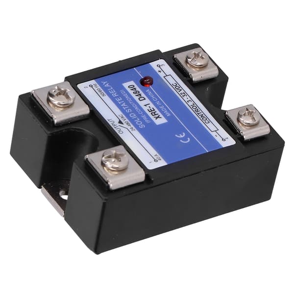 Solid State Relæ Enkeltfaset Klar Plastikdæksel XRE‑1 D4840 Elektroniske Komponenter