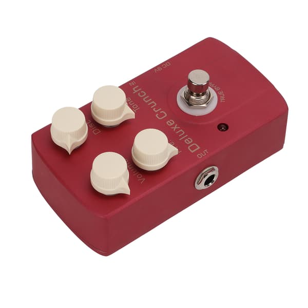 Elektrisk Gitarr Effektpedal Deluxe Crunch Distortion Enkelt Instrument Tillbehör