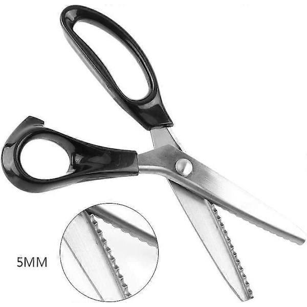 Sakset, ruostumattomasta teräksestä valmistetut pyöreäreunaiset sakset 3 5 7 mm kankaille, vaatteiden valmistukseen, ompeluun sekä askarteluun (5 mm)