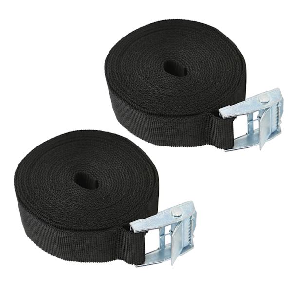 2 kpl kiinnityshihnaa 25 mm sinkkiseospaineella kestävä anti-murtuma kiinteät hihnat niputettuihin raskaisiin esineisiin (3 metriä)