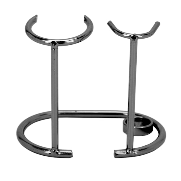 Barberstativ Sikkerhed Rustfrit Stål Moderne Design Rustfri Holdbar Lille bærbar barberbørsteholder til toilet Sort