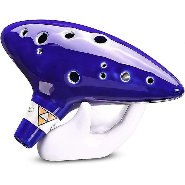 12 Hull Alto C Ocarina Legend of Zelda Ocarina med Stativ Musikkbok Halsrem Zelda Keramisk Ocari