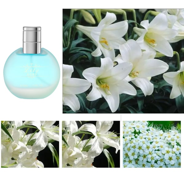 50ml Toilette Spray Langvarig Flower Duft Frosted Bottle Body Parfume til Kvinder Lily