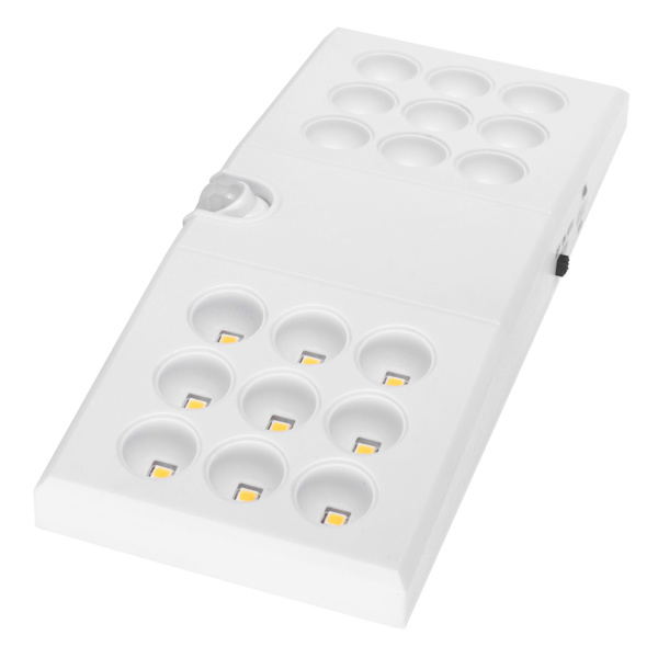 LED-rörelsesensorlampa USB infraröd skanning PIR nattlampa för garderobsskåp varmvit