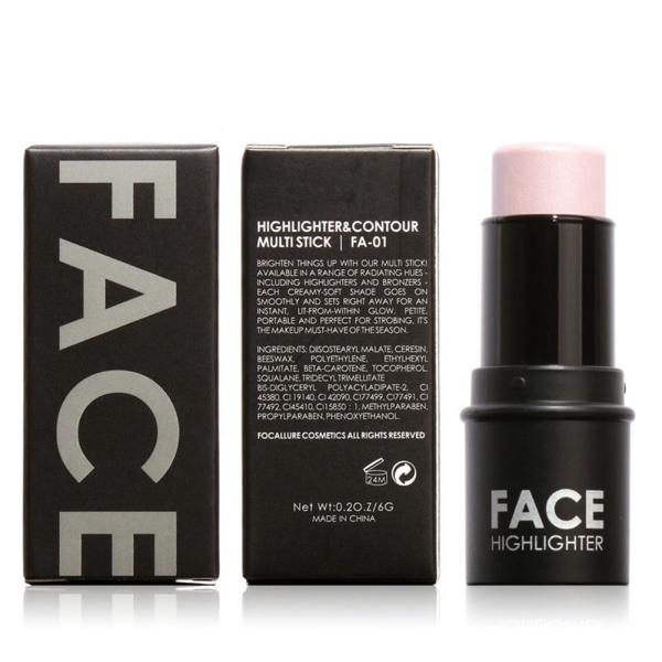 Highlighter Stick Makeup Face Shine Bronzers Kosmetiikka Face Contour Concealer Stick#01
