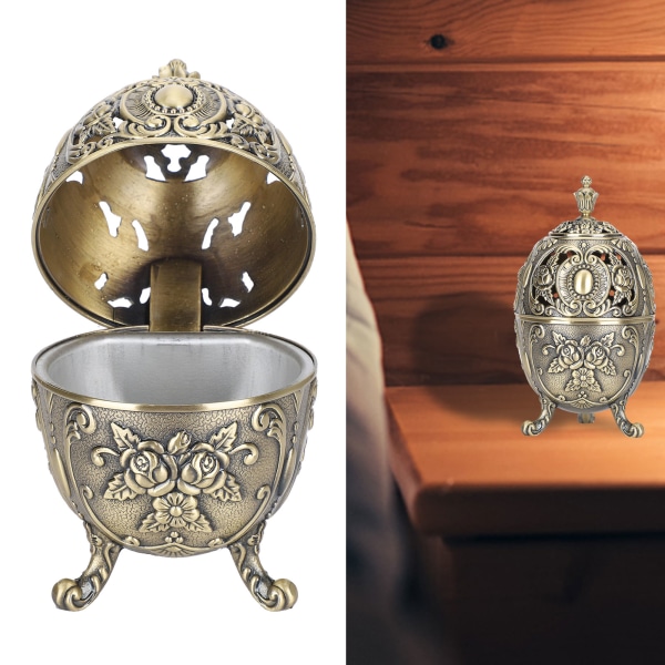 Vintage Røgelse Brænder Holder Ornament Dekoration Hjemmekontor Soveværelse Metal Craft Gift