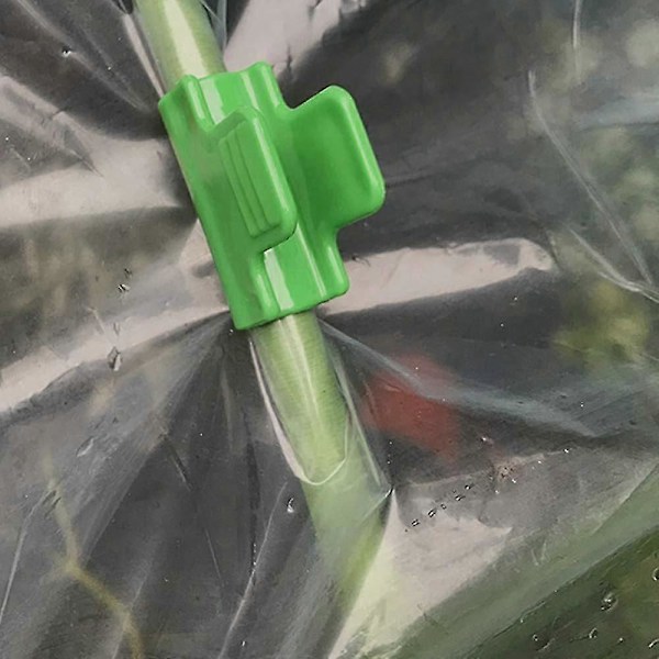 Drivhusbeslag, 20 stk. Drivhusfilm Fastgørelsesclips, Lamineret Plastik, Clips til Læskærme Bannere, Rammer og Rækkebeskyttere 11mm Diameter_SZXM
