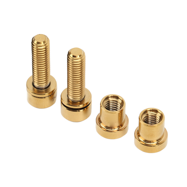 Polkupyörän ohjainkannatinruuvi titaani M5x18mm seos, korkea lujuus, kestävä, ruostumaton, hienot värit, polkupyörän ohjainkannatinruuvit, kiinteät ruuvit, kulta