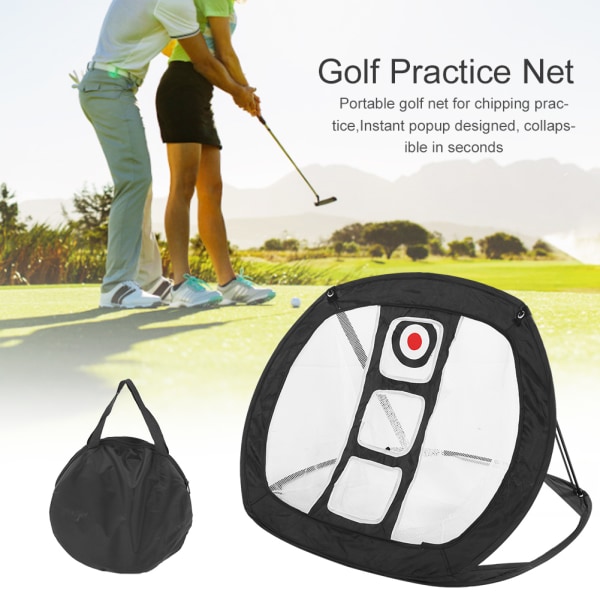 Oxford Cloth Portable Folding Golf Träningsövningsnät Golfer Assist Chipping Träningsverktyg för inomhusbruk utomhus