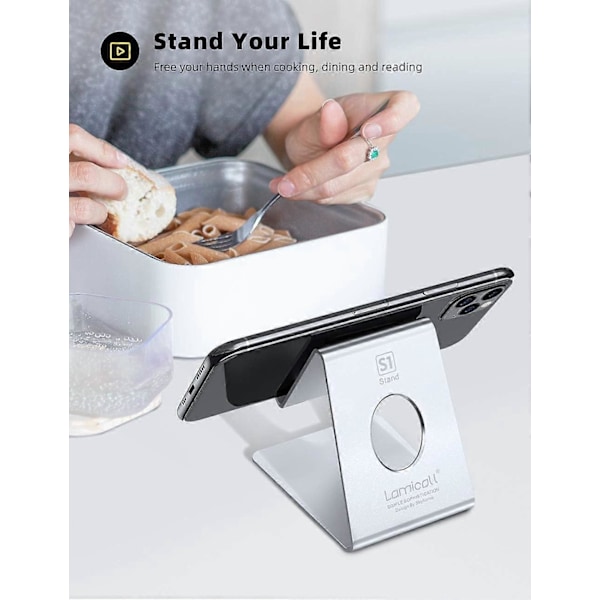 Telefonholder, telefonstativ - Dokkingstasjon for iPhone 12 Mini, 12 Pro Max, 11 Pro, Xs Max Xr X 8 7 6 6S