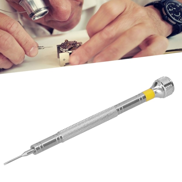 Lige slids hovedskruetrækker Bærbar præcis ur smykker reparation skruetrækker0.8mm / 0.03in