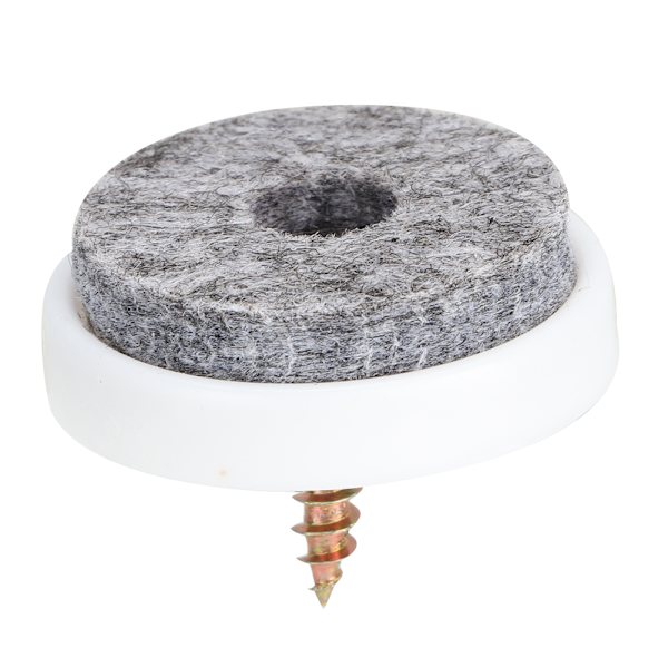 50 st halkfria möbelfötter dynor filt spik för bord soffa stolsben golvskydd (28 mm)