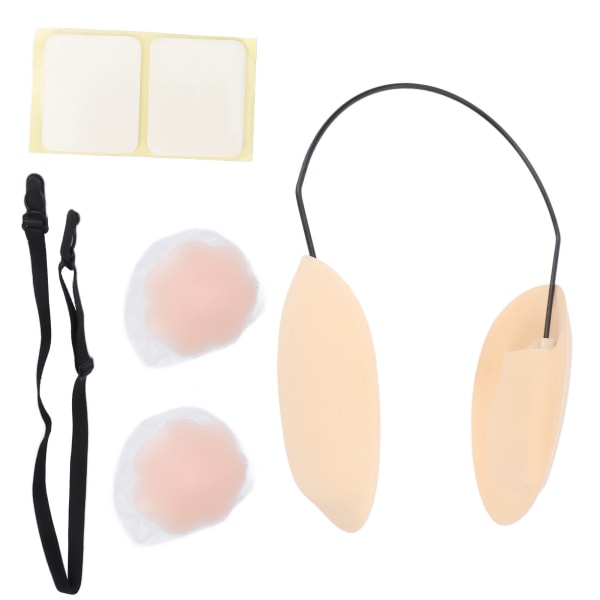 Push Up Frontless BH Kit Cover Rygglös Deep Plunge BH Kit för kvinnor Hudfärg
