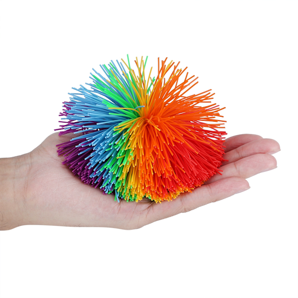 Silikonkonstruktion Stress relief Regnbåge Färgglad sensorisk leksaksbollform