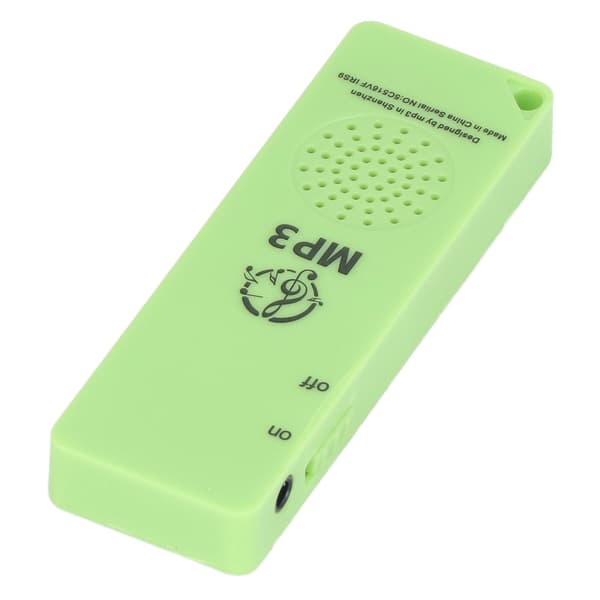 MP3-spiller tapsfri lydkvalitet multifunksjonell bærbar støtte 64 GB minnekort Mini MP3 for studenter grønn