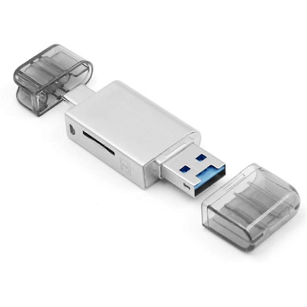 USB-C Typ C / USB 2.0 till NM Nano Minneskort TF - SD-Kortläsare för Mobiltelefon & Laptop