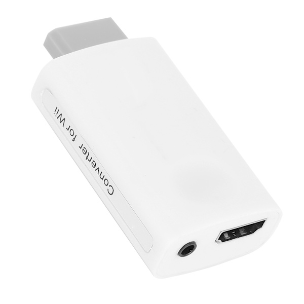 for Wii til HD Multimedia Interface-omformer 3,5 mm adapter spill HD 1080P 480P utgang hvit