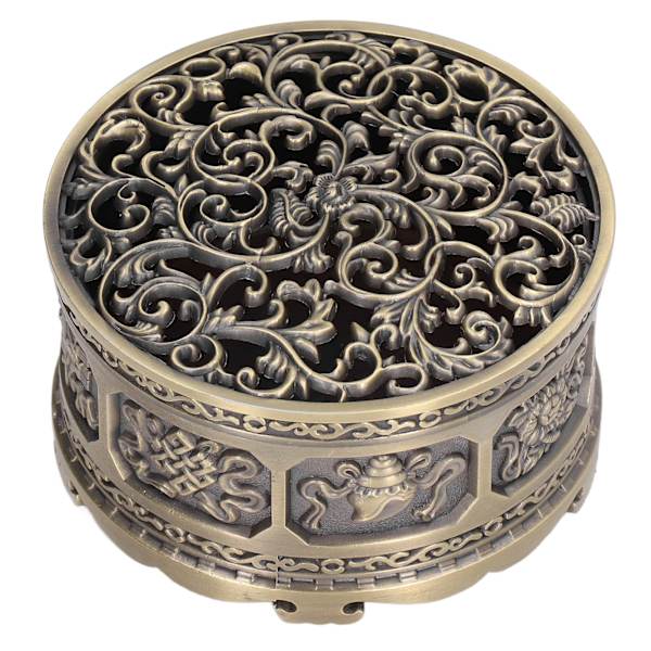 Røgelseholder Brænder Kobber Aroma Brænder Hjem Dekoration Ornament til Indendørs Tempel