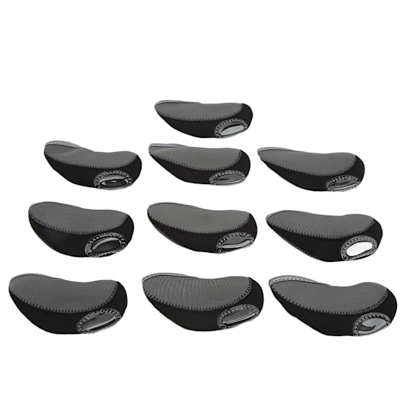10 st/set järnklubbsöverdrag set golfjärnklubbsöverdrag golfstångshuvudskydd