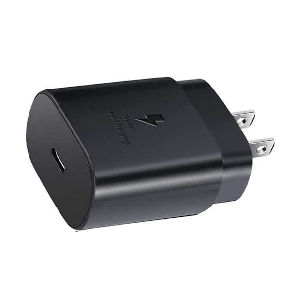 25W Laddare USB Typ C Power Väggladdare Block Laddningskabel för Samsung S21S20