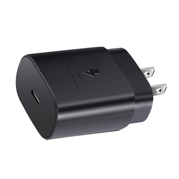 25W Oplader USB Type C Strømadapter Vægoplader Blok Opladerkabel til Samsung S21S20